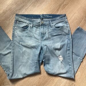 GAP Women's Distressed Light Blue Boyfriend Jeans